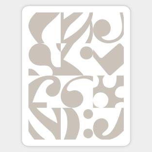 Musical Notes Gray Pattern Sticker